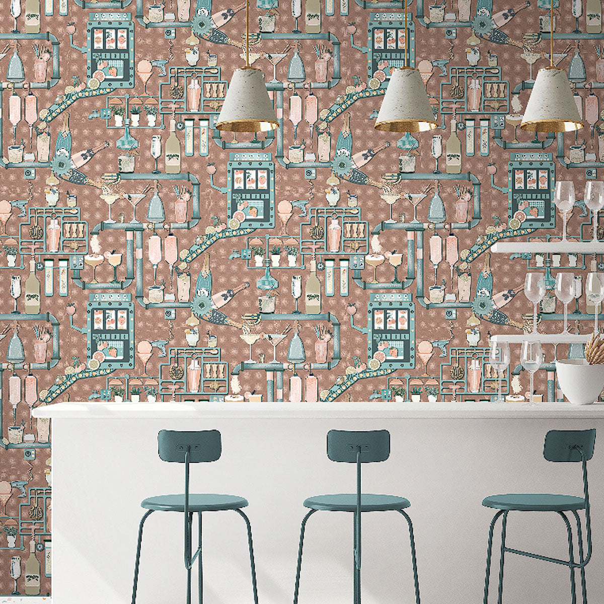 Brand McKenzie Liquid Lab Wallpaper - Mocha