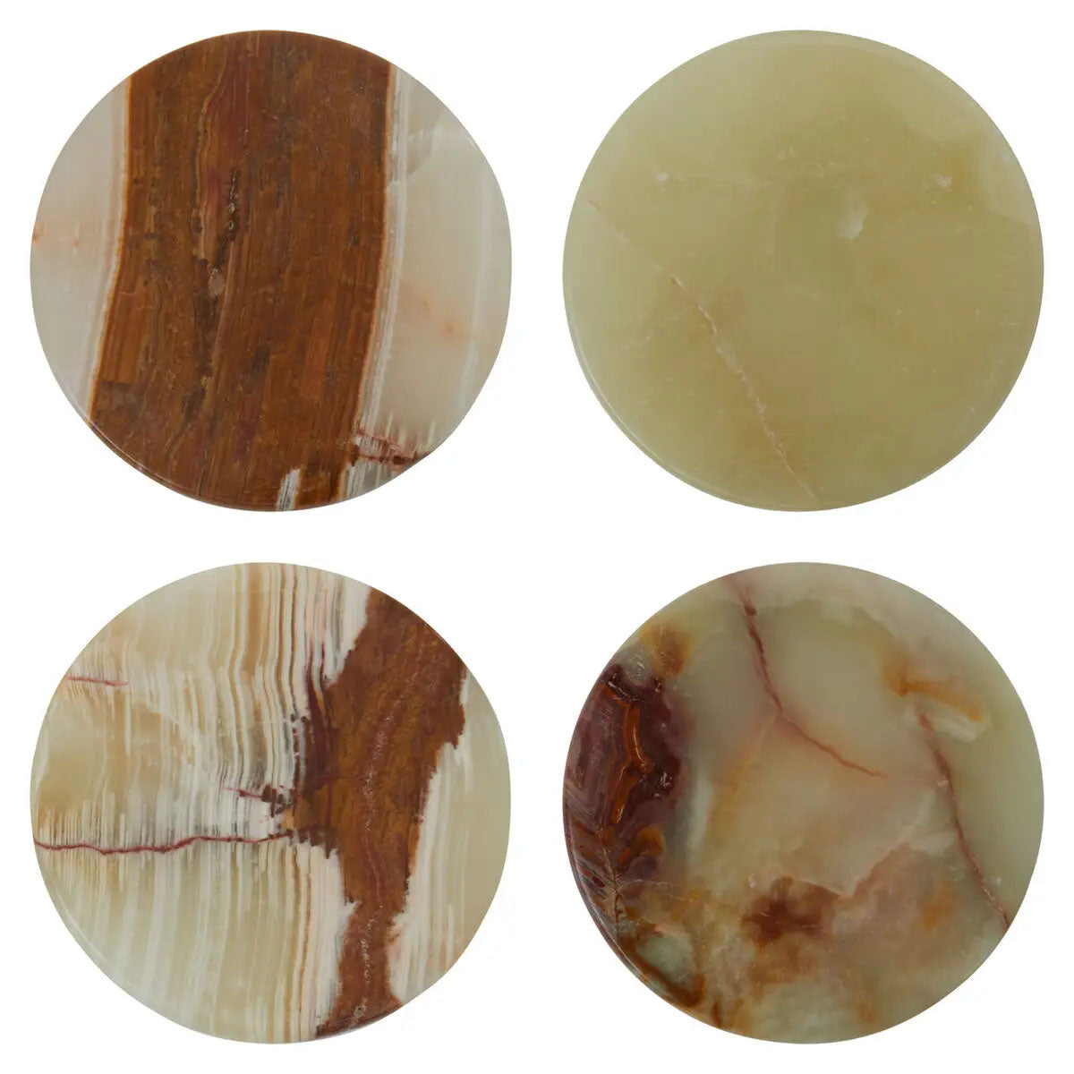 Beaumonde Home Oleena Set Of Four Onyx Coasters