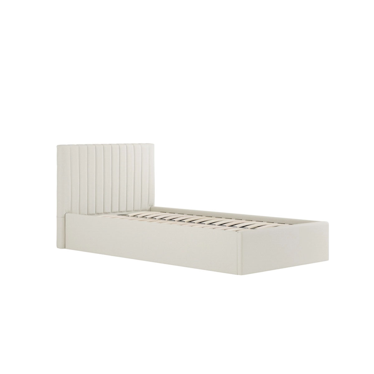 HO+ME Berlin Tall Ottoman Single Bed In Milk