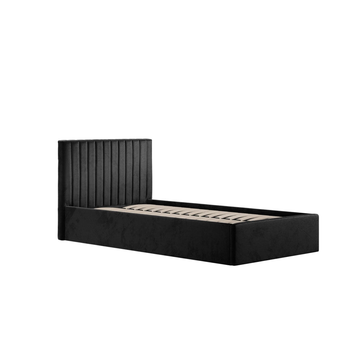 HO+ME Berlin Ottoman Single Bed In Black