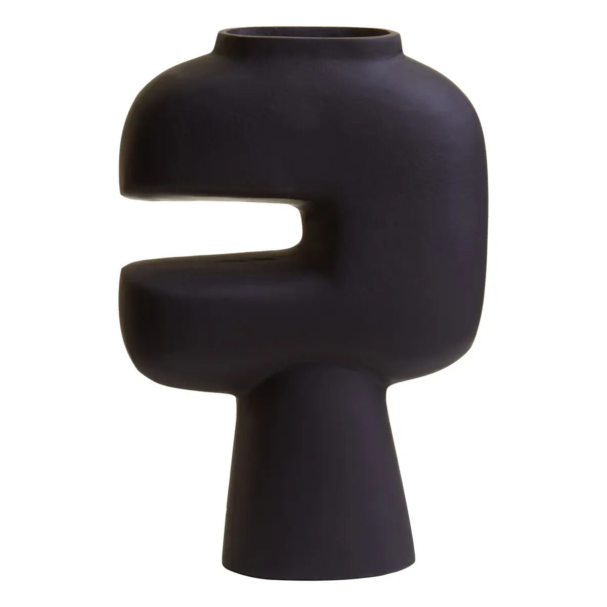 Beaumonde Home Hapax Abstract Small Black Vase