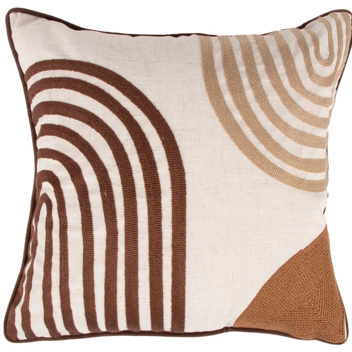 Malini Flax Brown Cushion