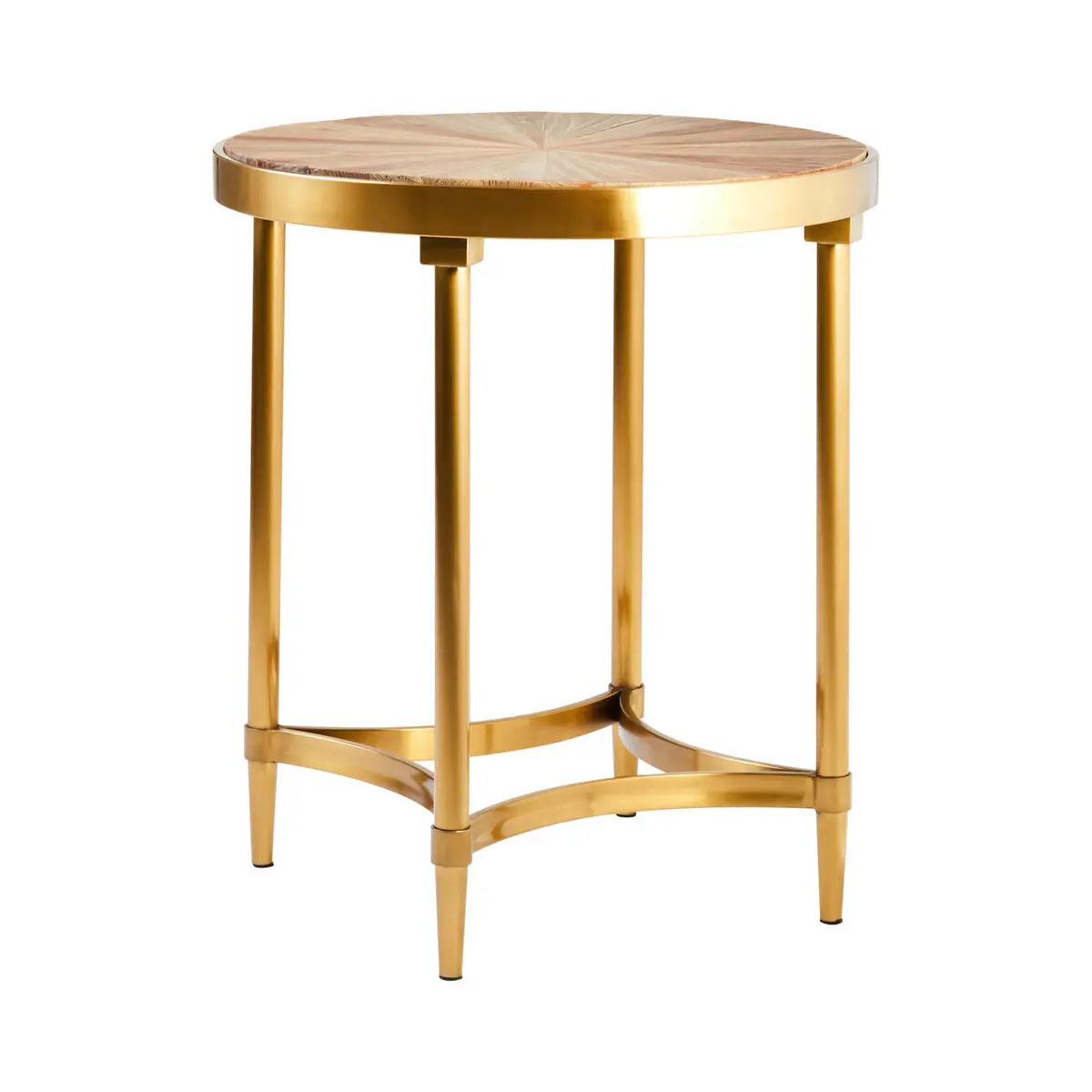 Beaumonde Home Jana Side Table With Curved Frame