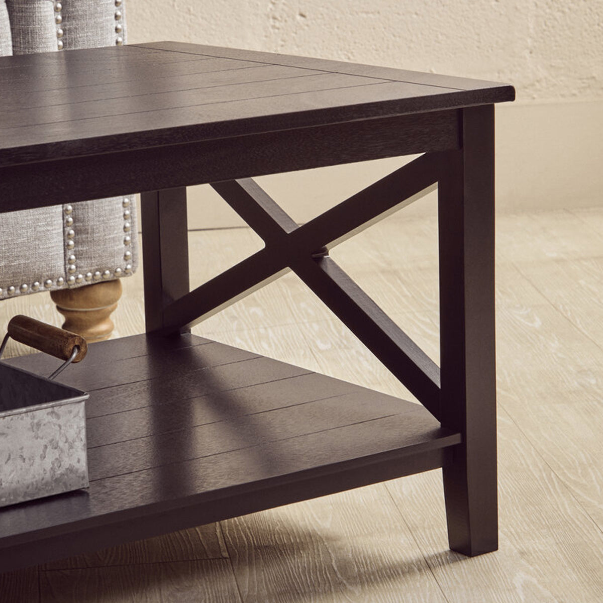 Beaumonde Home Heritage Black Wood Coffee Table