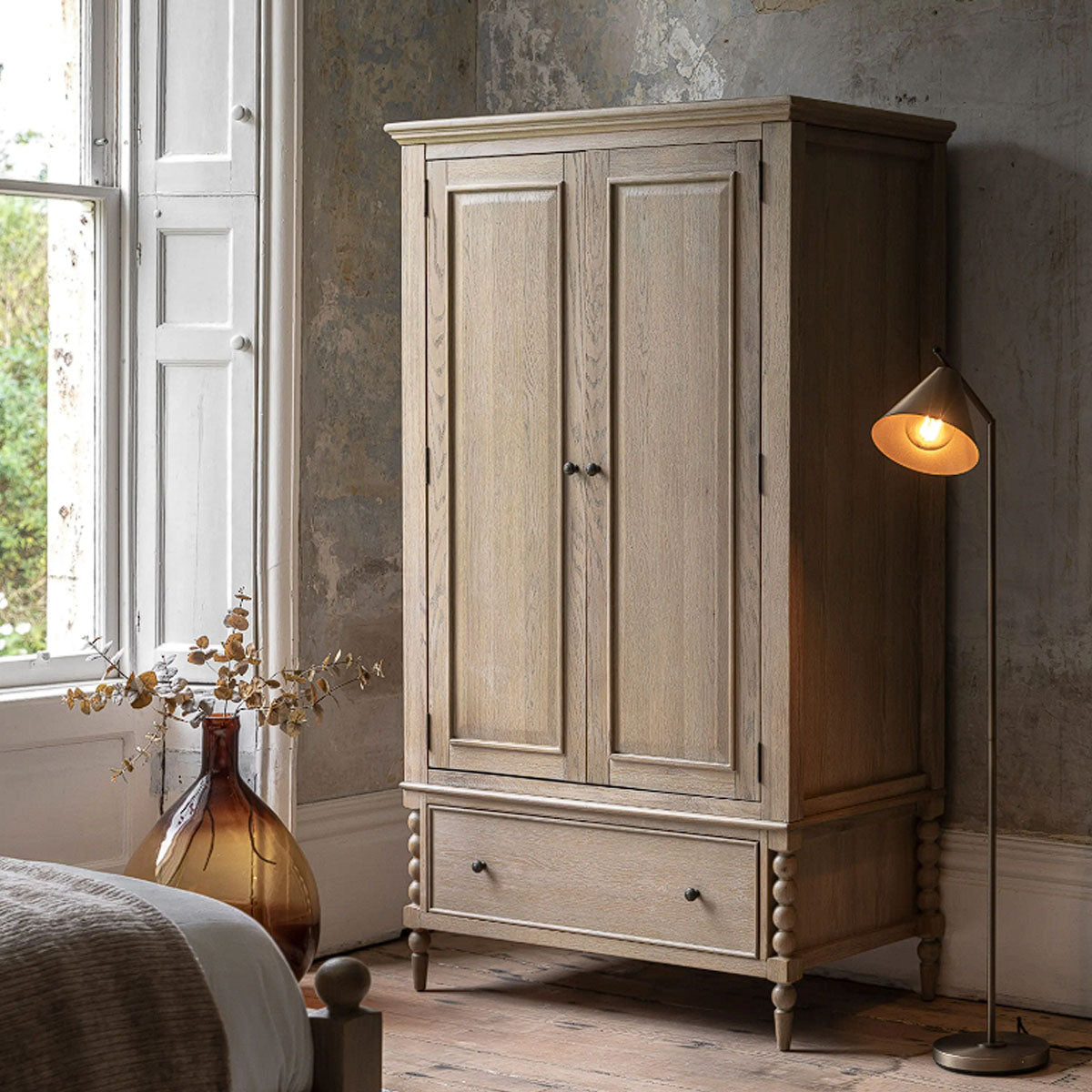 Gallery Direct Artisan 2 Door 1 Drawer Wardrobe