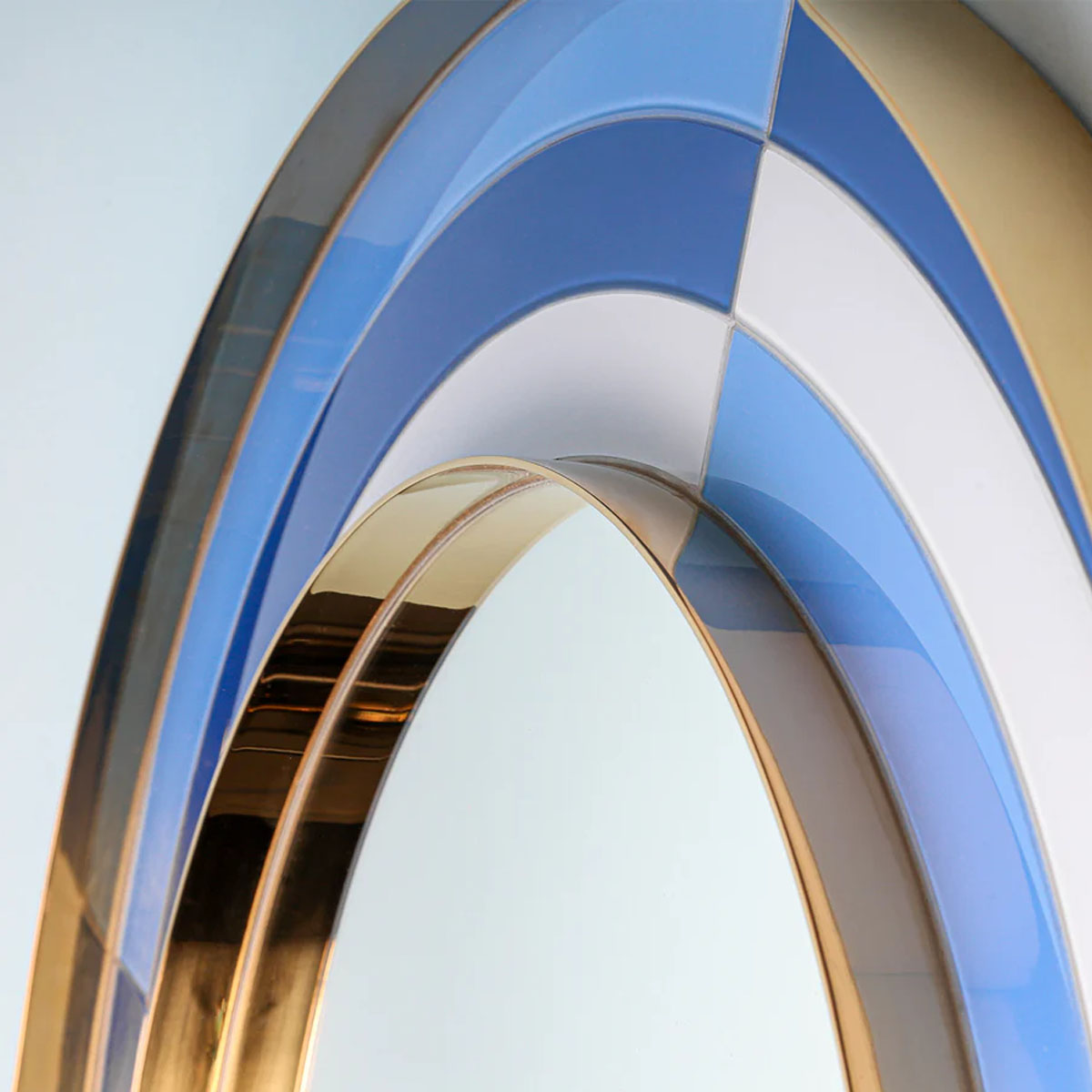 Jonathan Adler Harlequin Round Mirror