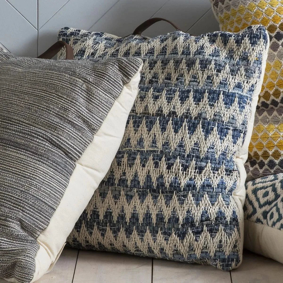 Gallery Direct Varberg Floor Cushion Blue