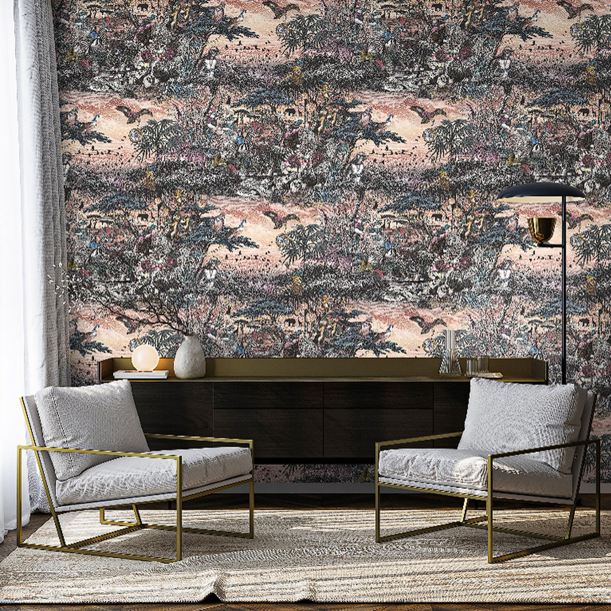 Brand McKenzie Club Safari Wallpaper - Mist