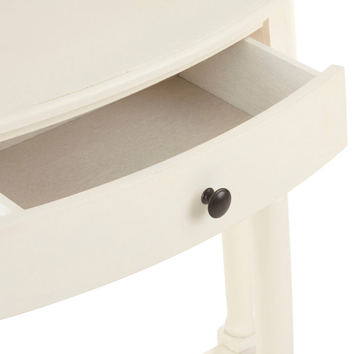 Beaumonde Home Heritage One Drawer Antique White Console Table