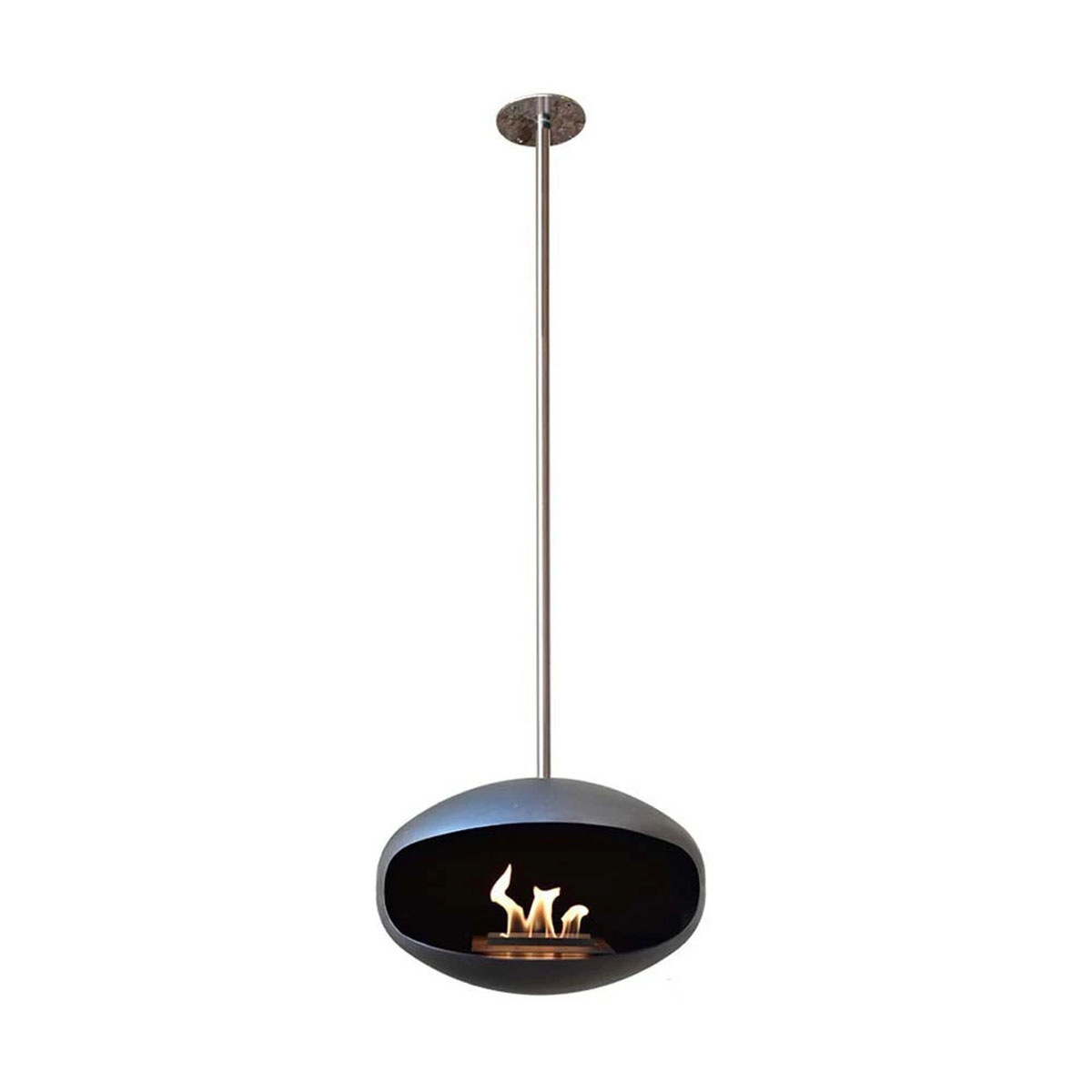 Cocoon Fires Aeris - Black with a Steel Pole