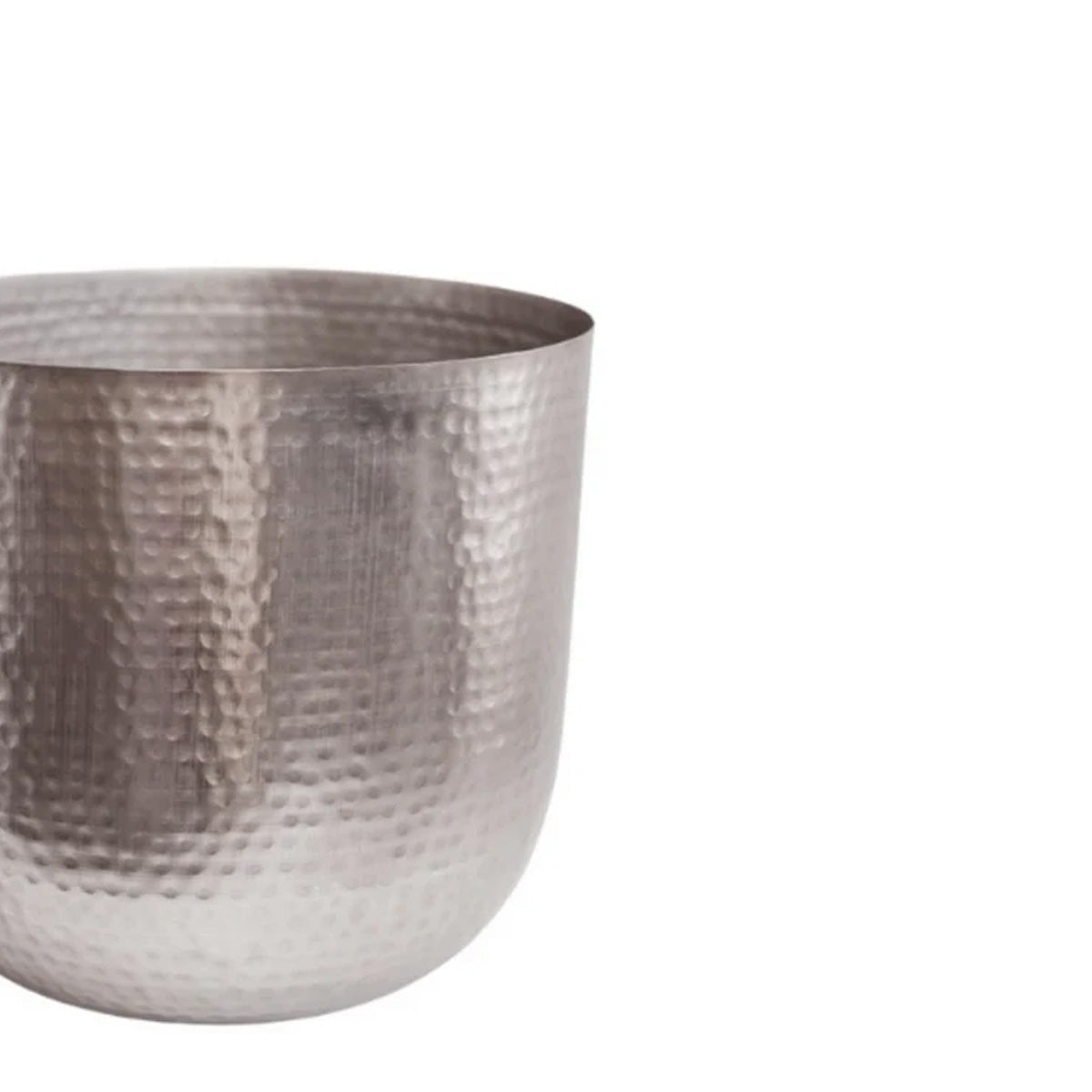 Ivyline Felix Hammered Metal Planter Set of 3