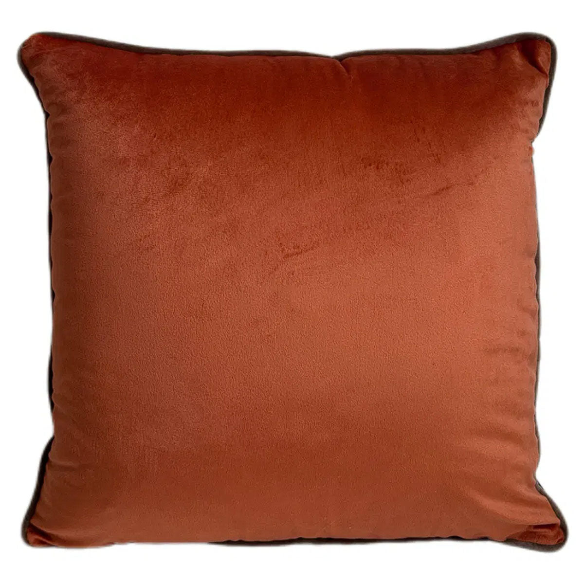 Malini Paul Moneypenny Twofaced Orange/Choc Cushion