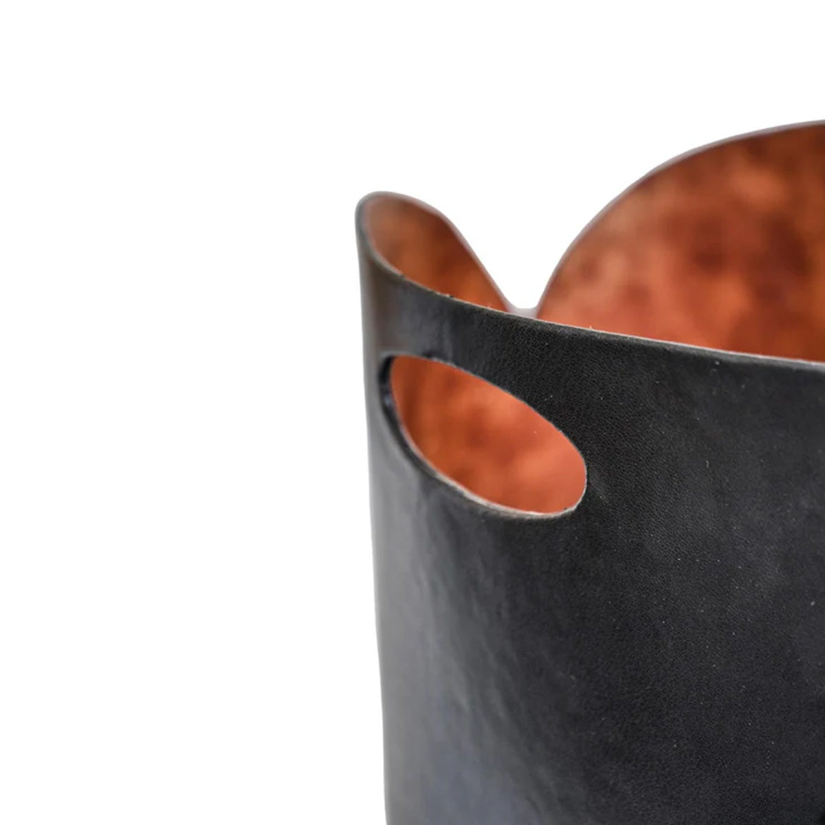 Ivyline Tan Faux Leather Log Bucket