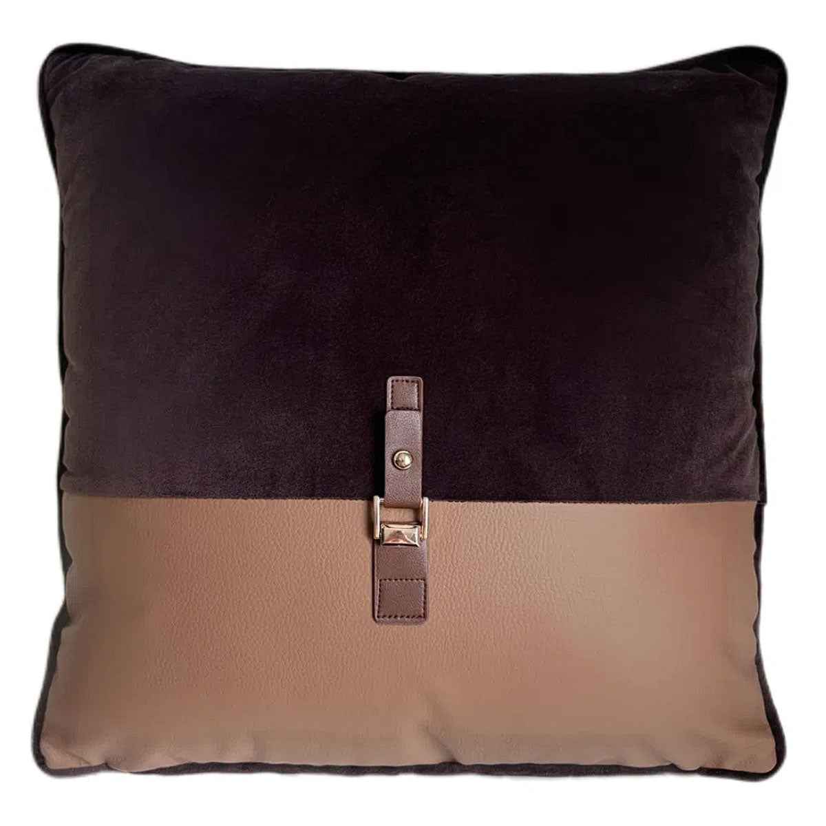 Malini Paul Moneypenny Buckleup Choc Cushion