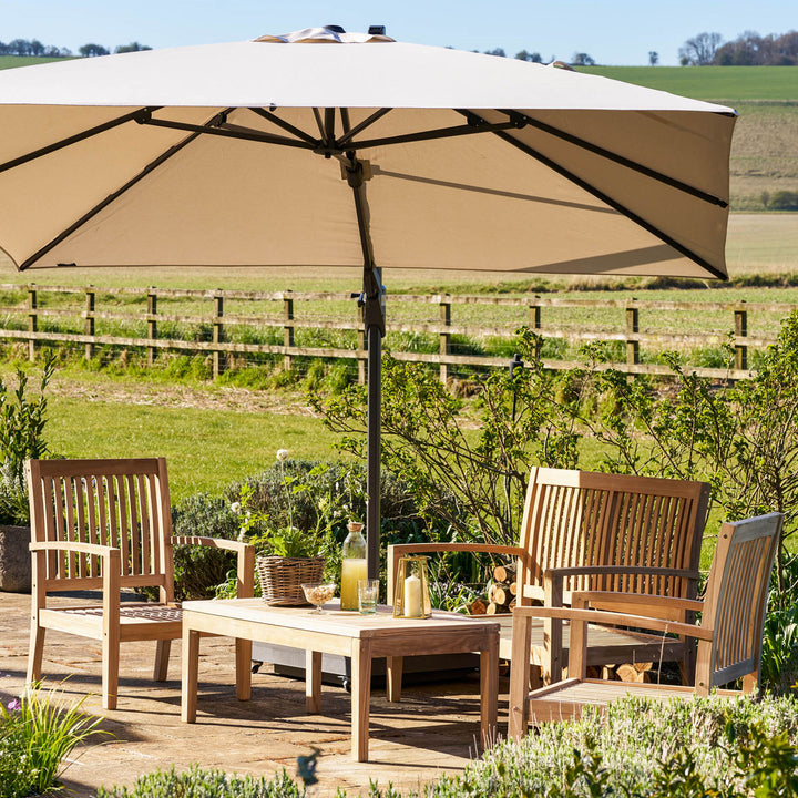 Garden Trading Comfort Teak 4 Seater & Coffee Table Set