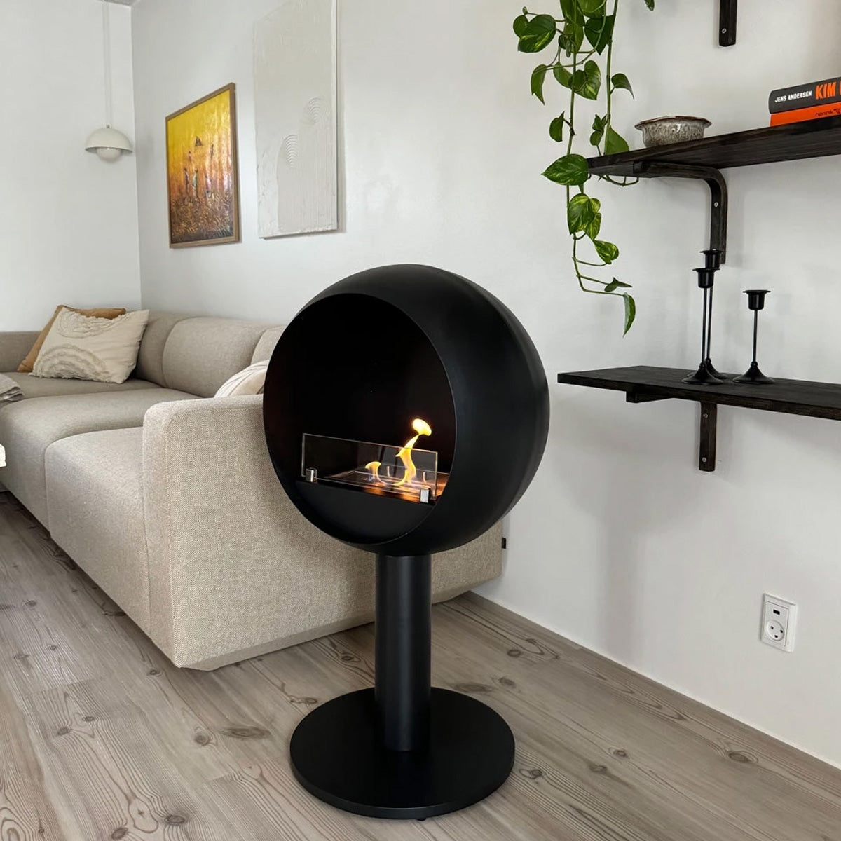 ScandiFlames Edmonton Freestanding Bioethanol Fireplace