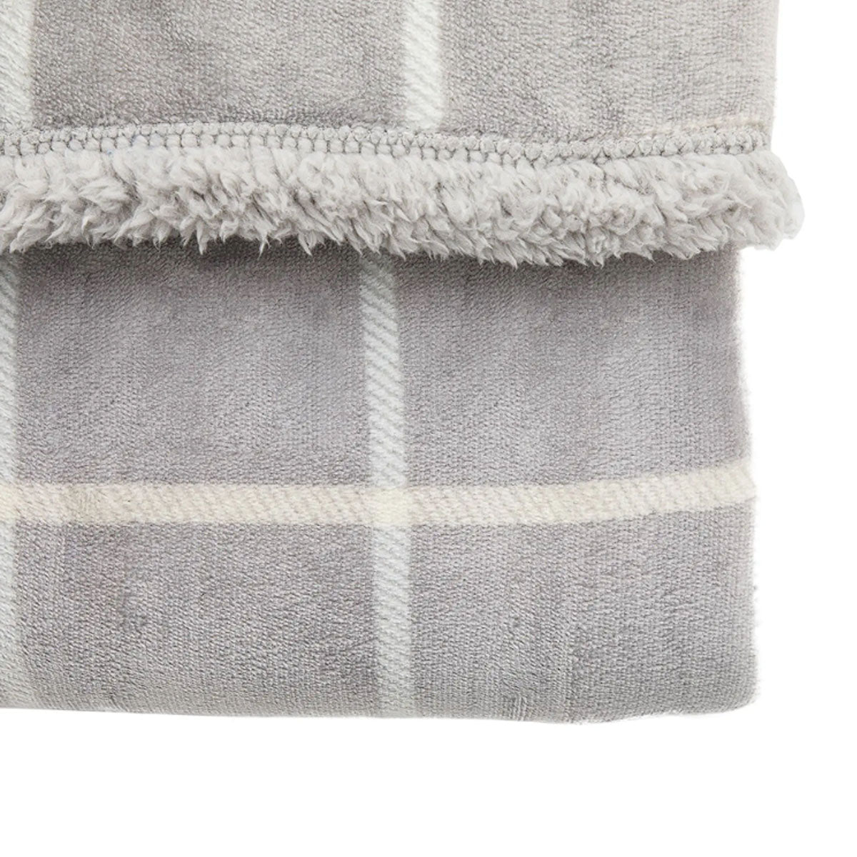 Gallery Direct Window Payne Sherpa Throw Grey