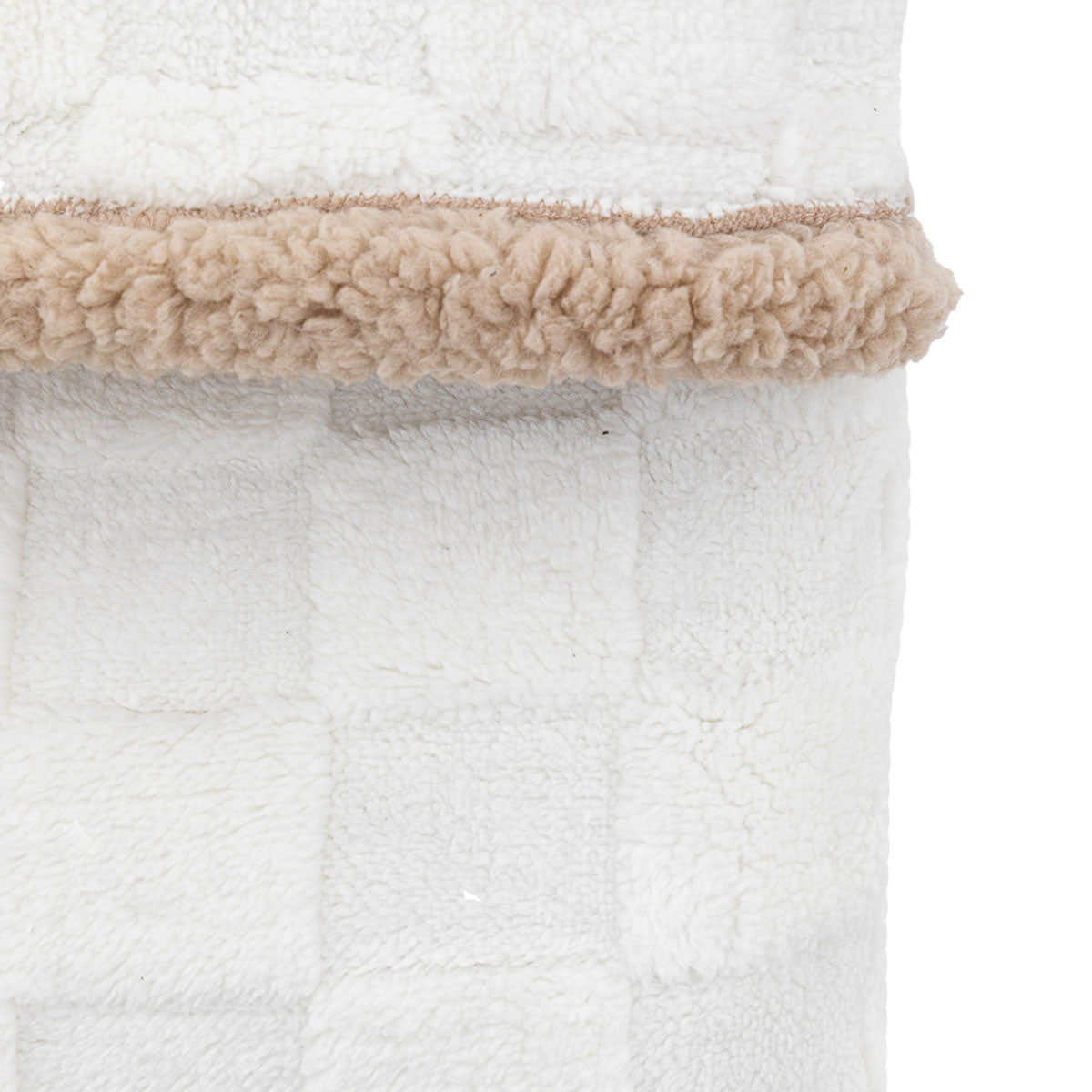 Gallery Direct Oakley Checked Sherpa Throw
