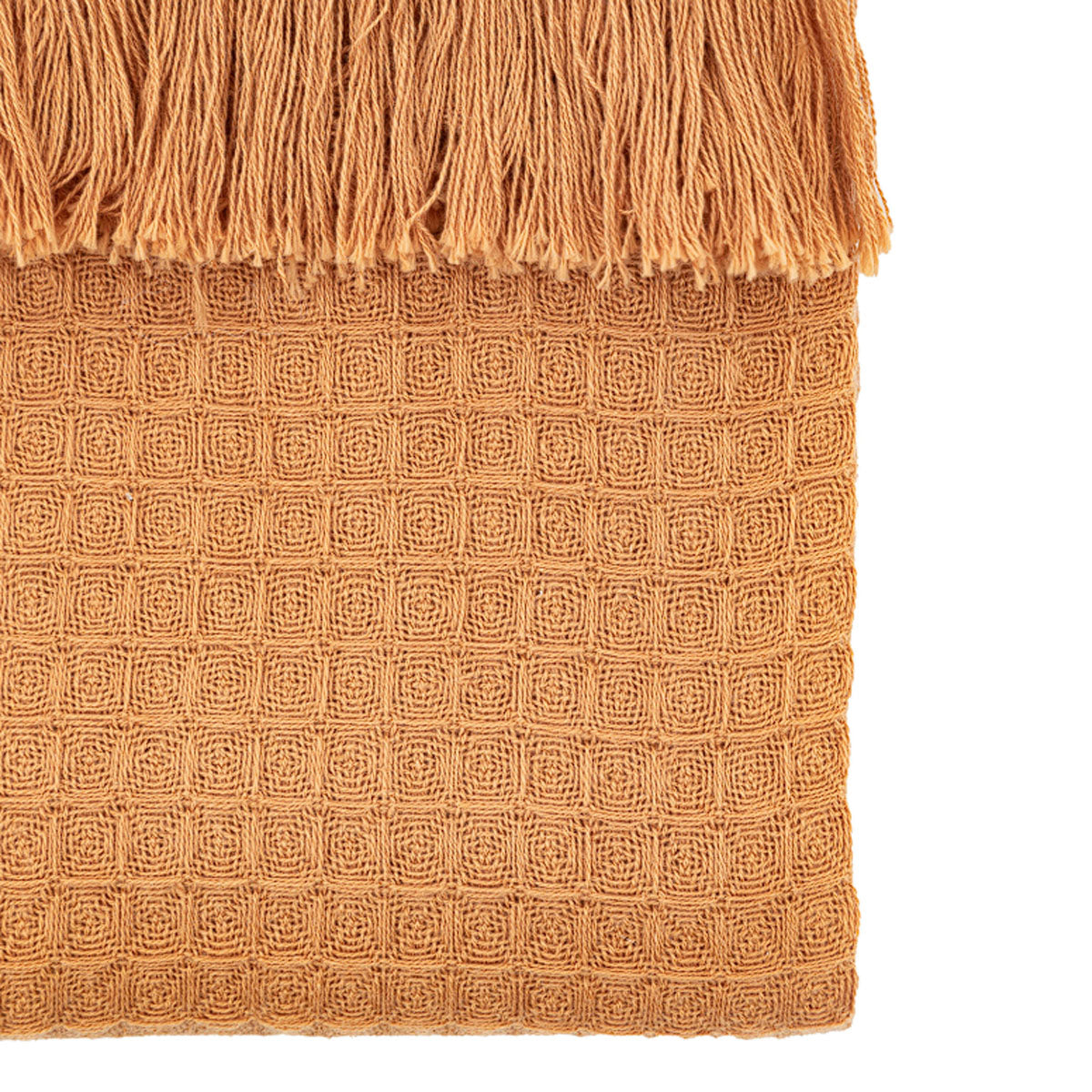 Gallery Direct Stitched Border Waffle Throw
