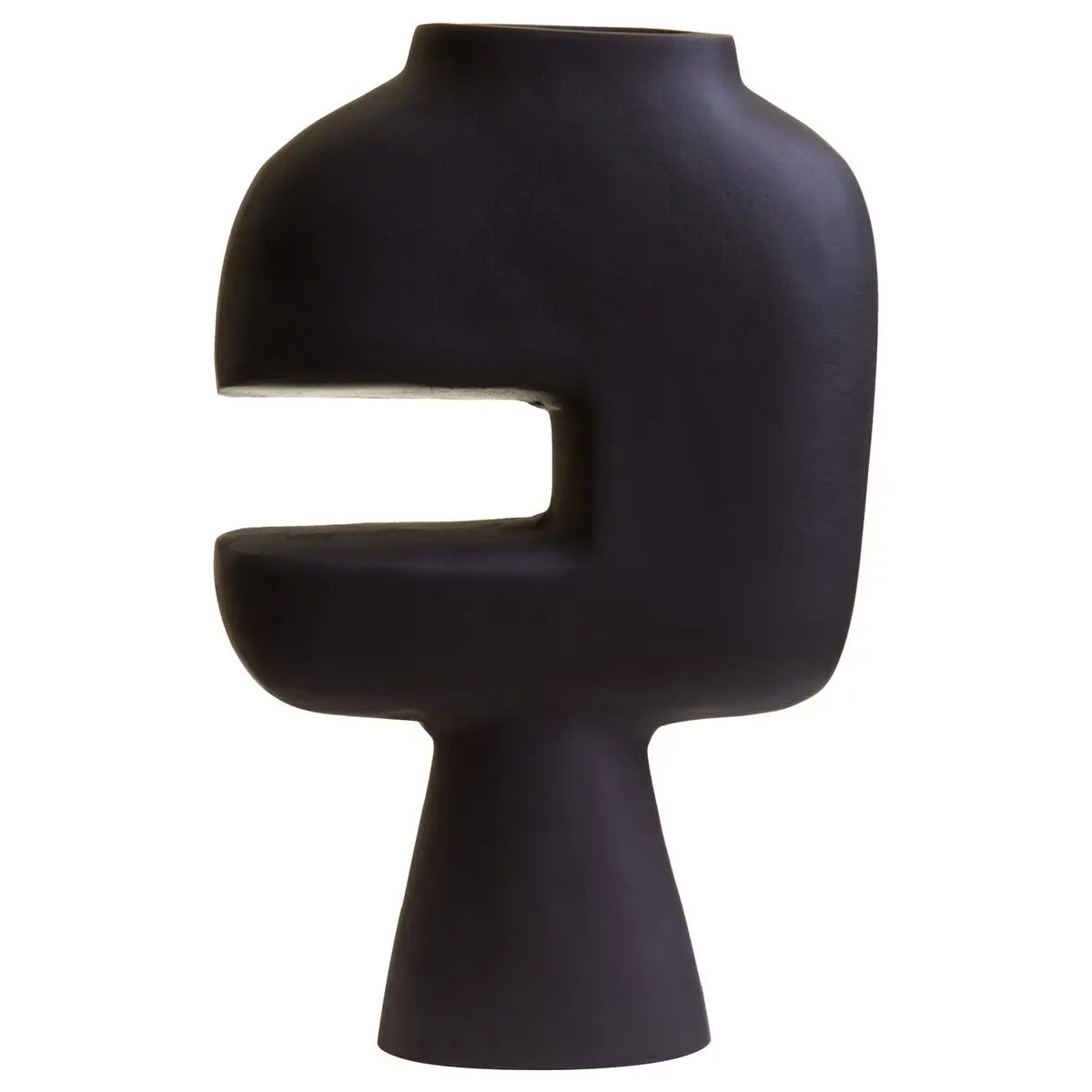 Beaumonde Home Hapax Abstract Large Black Vase