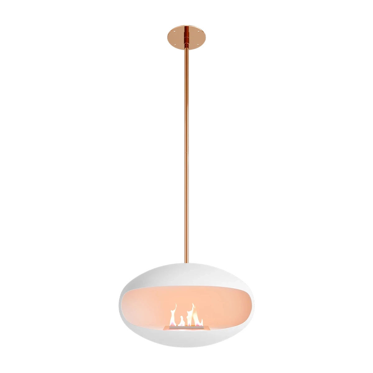 Cocoon Fires Aeris  - White with a Copper Pole