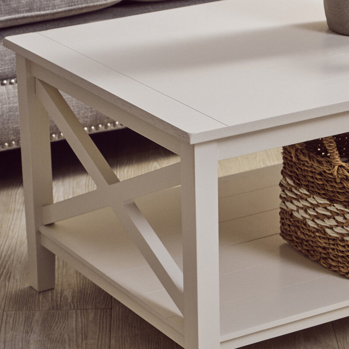 Beaumonde Home Heritage Ivory Rectangular Coffee Table