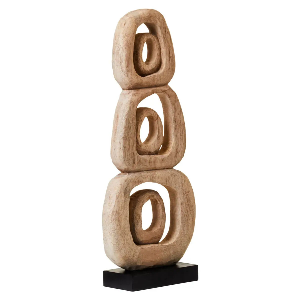 Beaumonde Home Fidel Natural Mango Wood Ring Sculpture