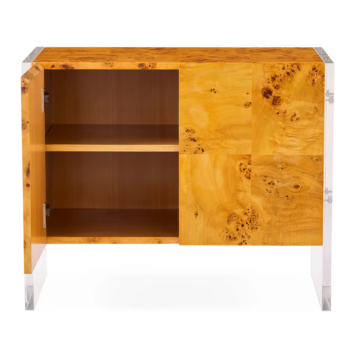 Jonathan Adler Bond Small Cabinet - Burled Mappa