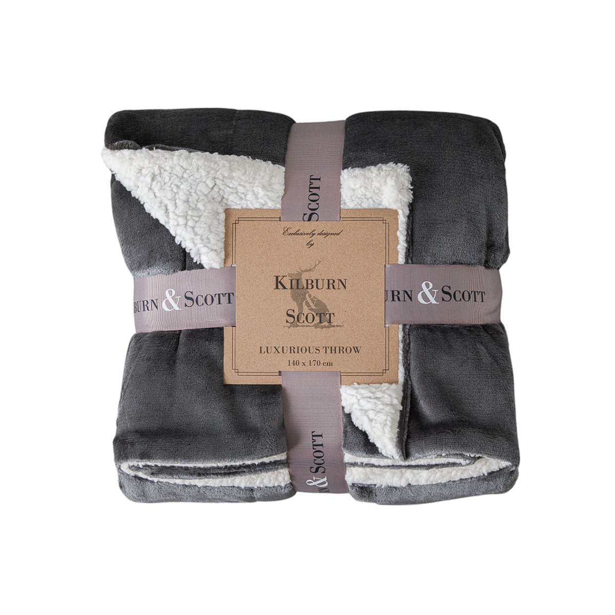 Gallery Direct Sterling Sherpa Throw
