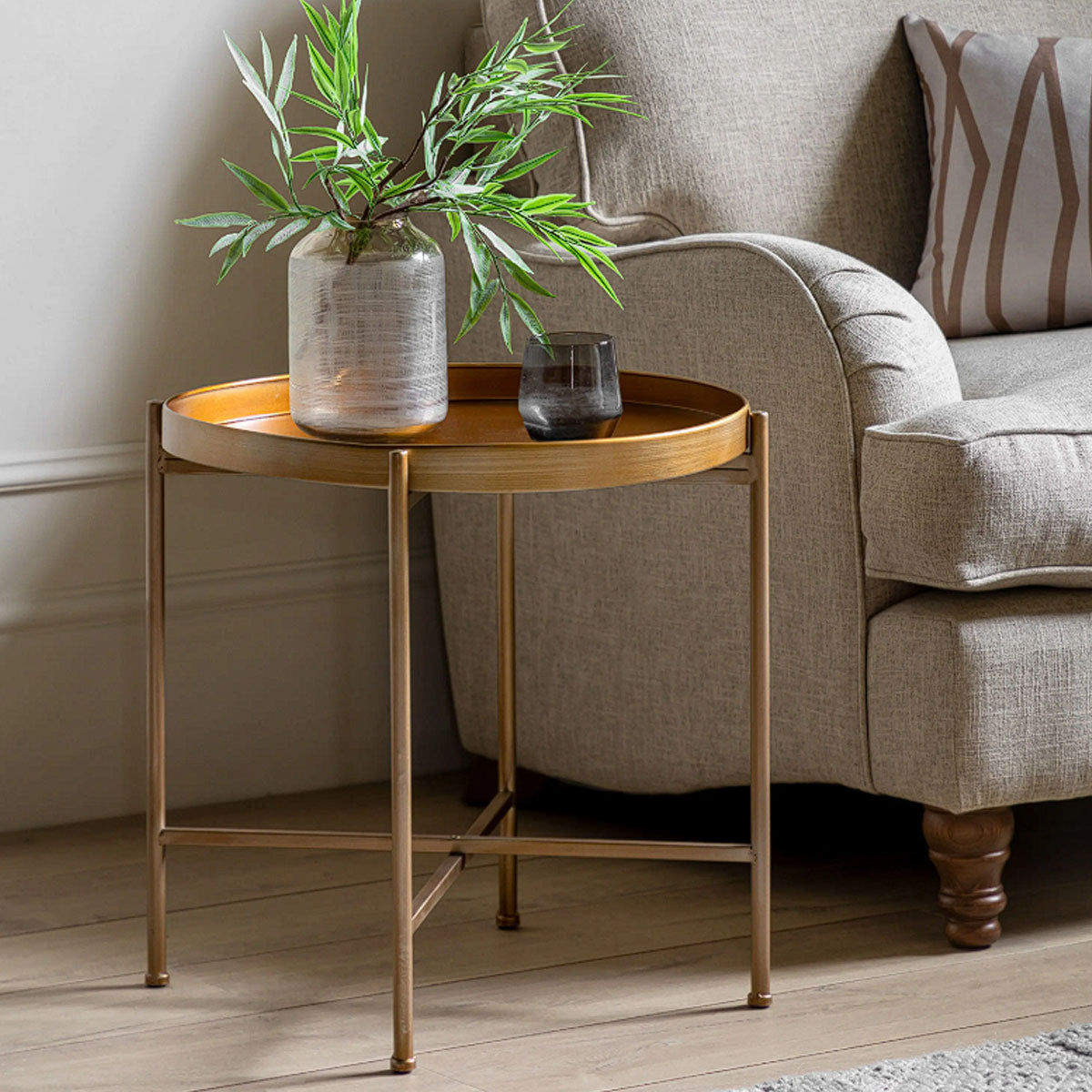 Gallery Direct Lenox Tray Table 540x540x500mm