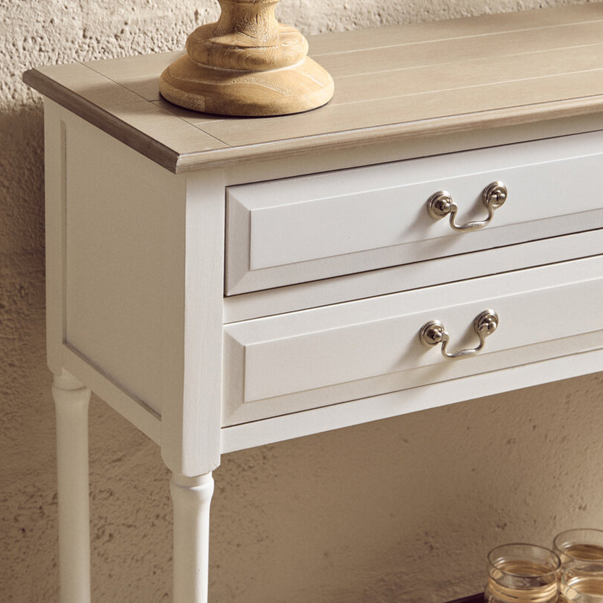 Beaumonde Home Heritage 4 Drawer Console Table