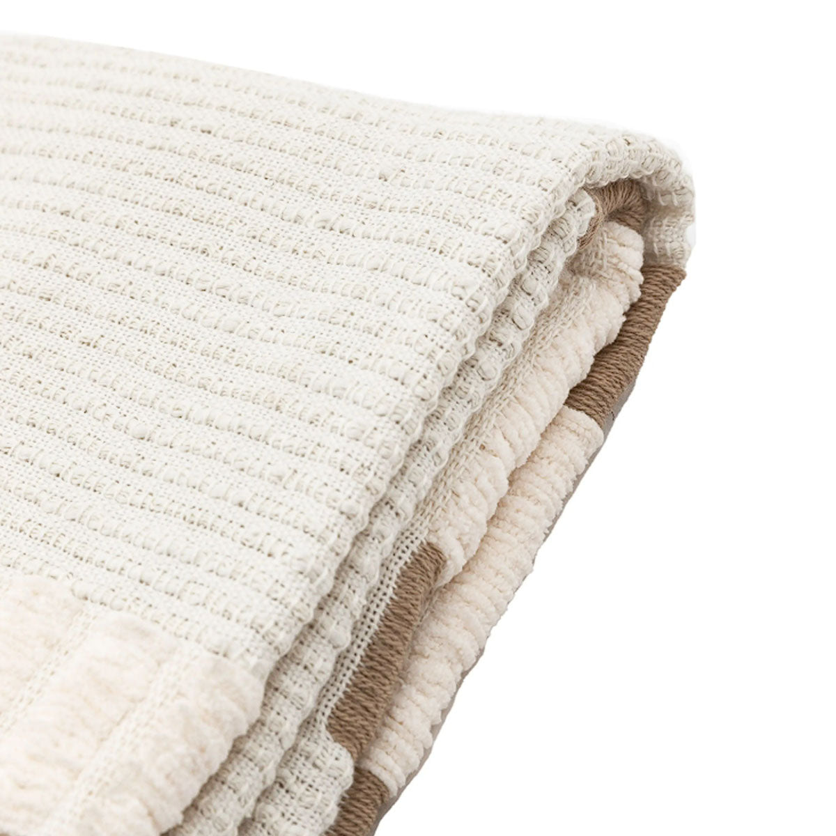 Gallery Direct Longshaw Woven Throw Natural