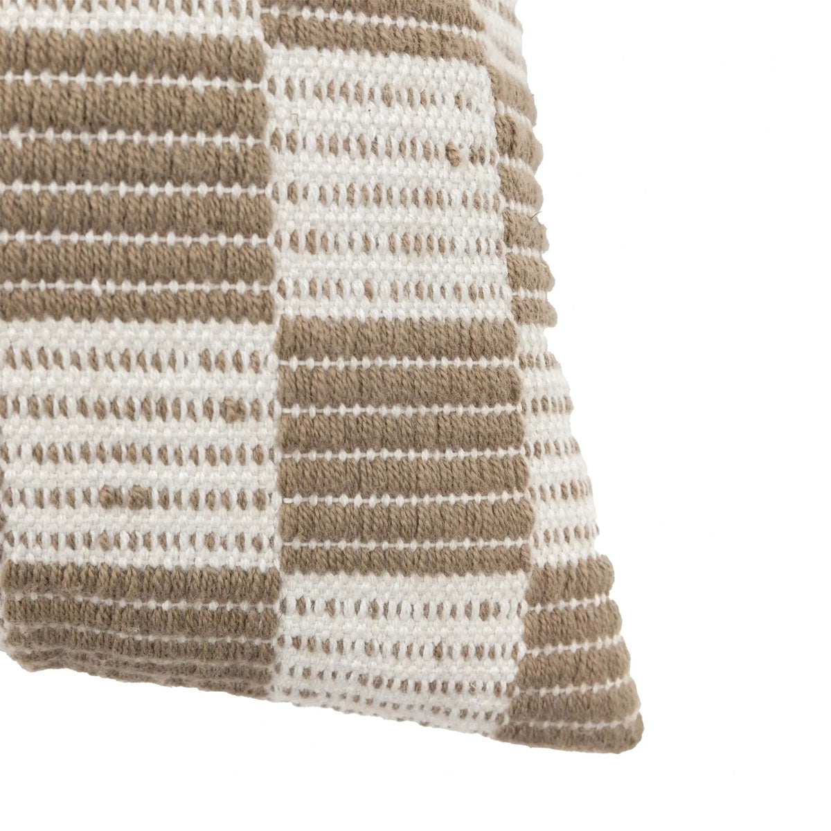 Gallery Direct Winster Check Woven Cushion Taupe