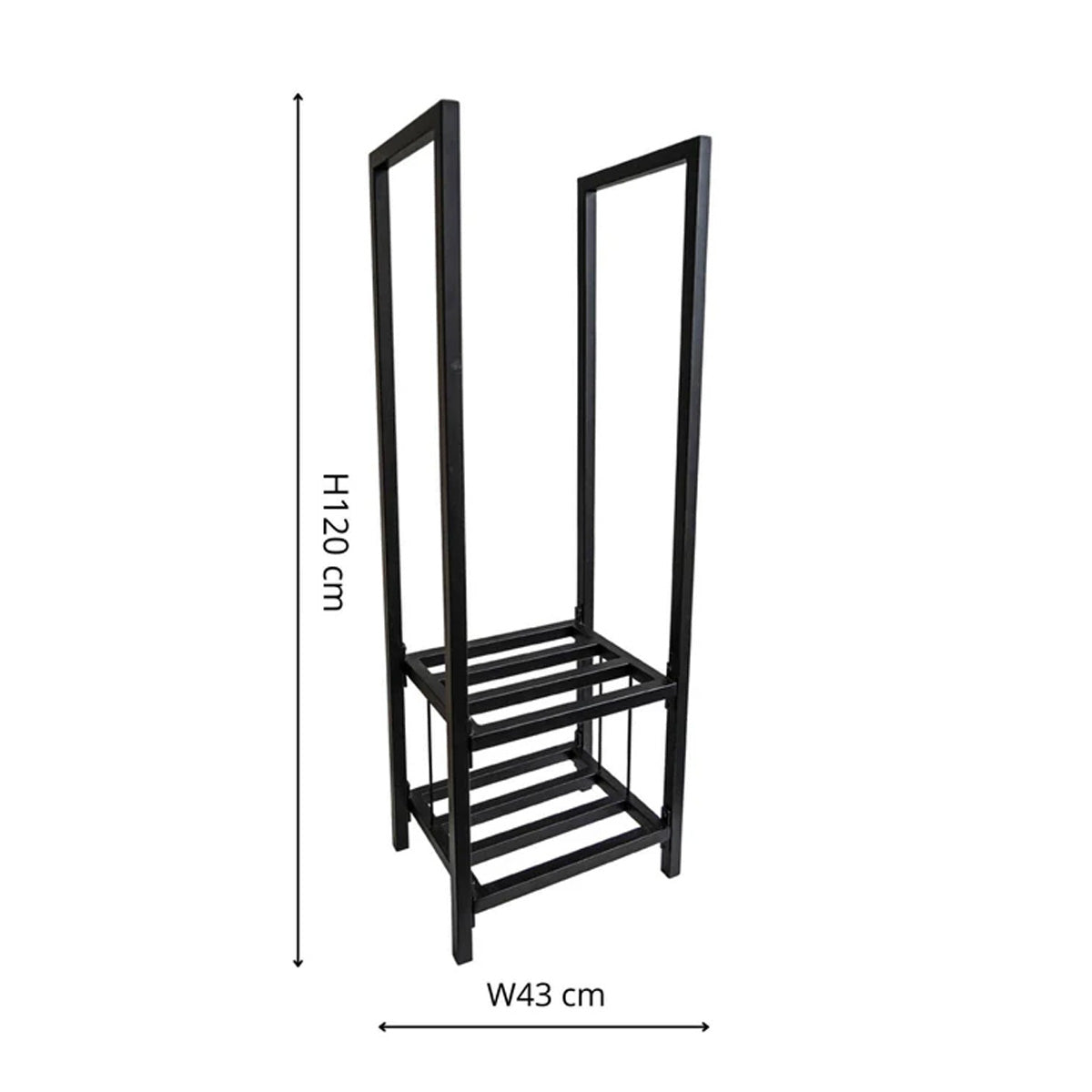 Ivyline Tall Square Shelved Log Storage