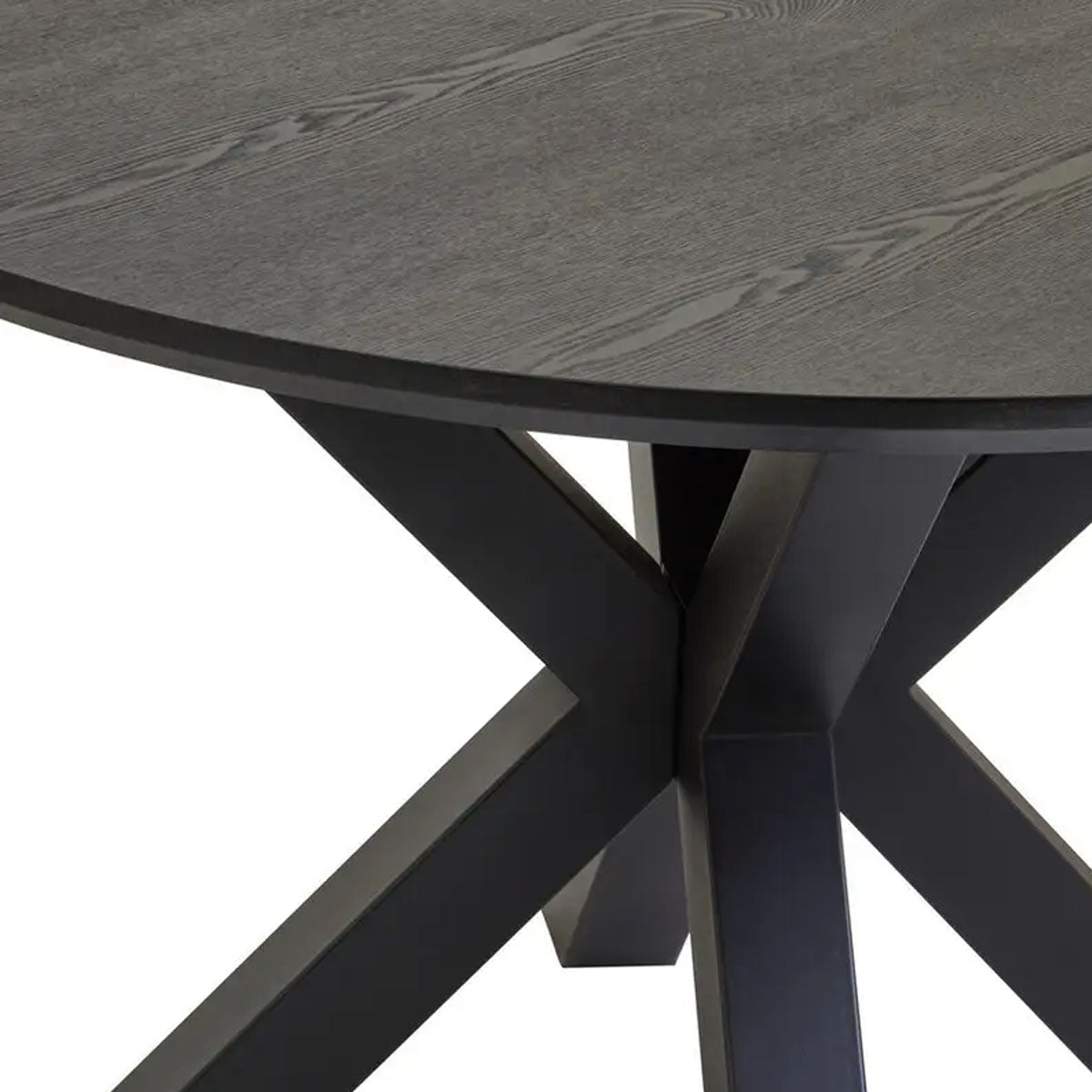Beaumonde Home Salford Dining Table With Black Metal Legs