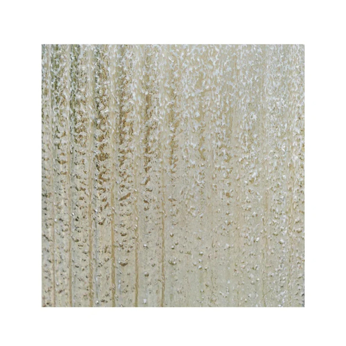 Ivyline Verre Frosted Ribbed Glass Gold Planter
