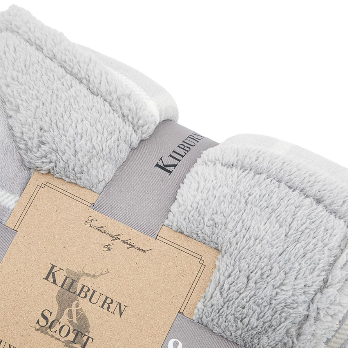 Gallery Direct Window Payne Sherpa Throw Grey