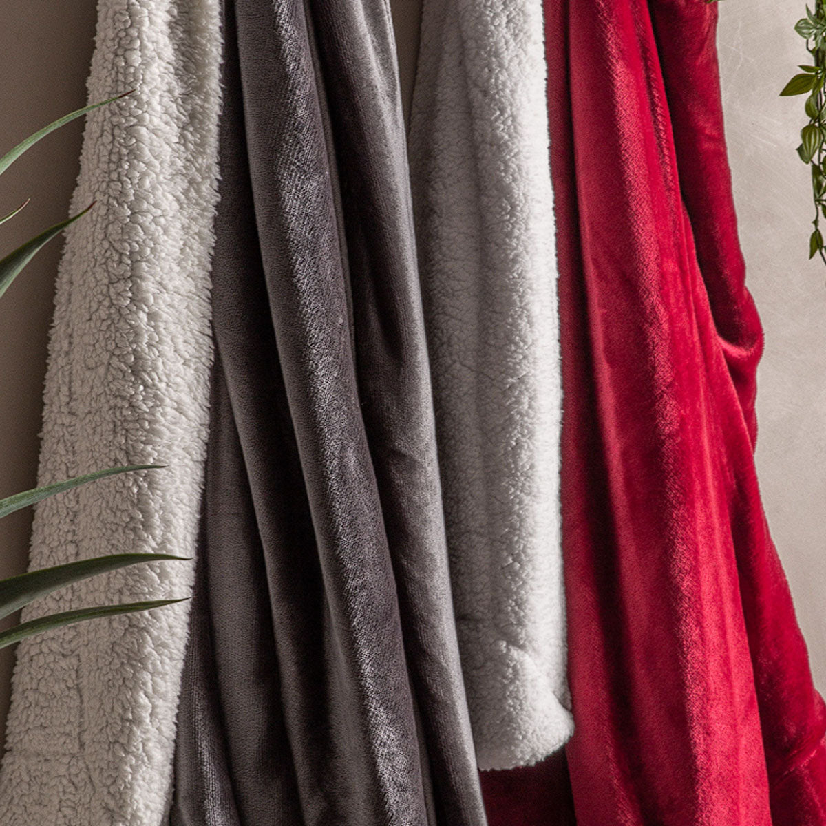 Gallery Direct Sterling Sherpa Throw