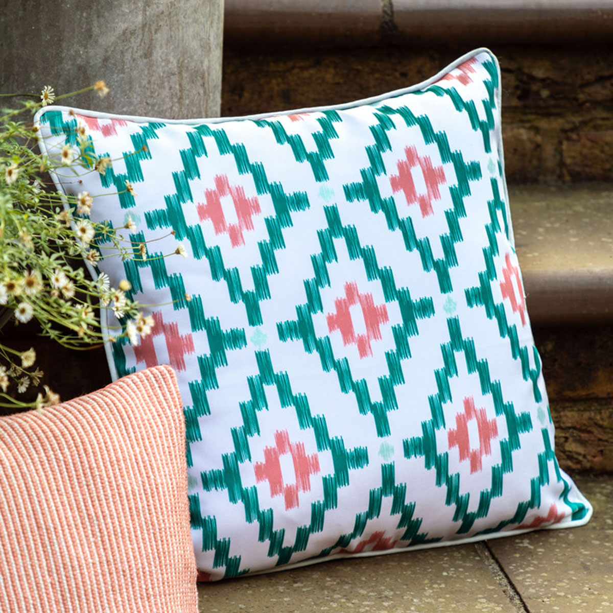 Gallery Direct Aroha Geo Printed Cushion