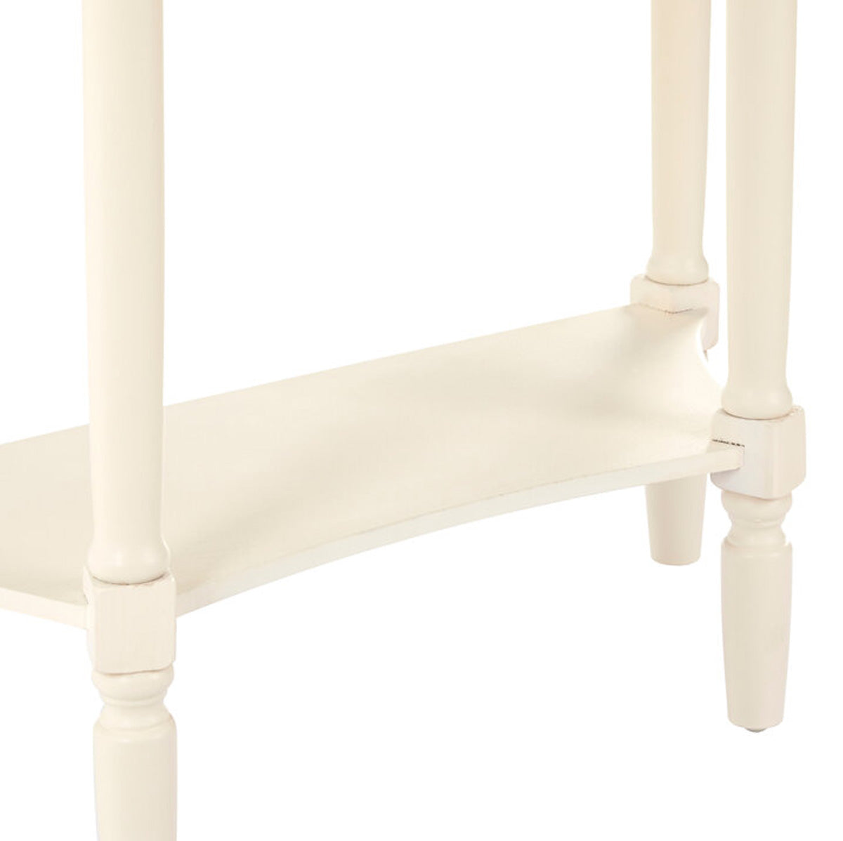 Beaumonde Home Heritage One Drawer Antique White Console Table