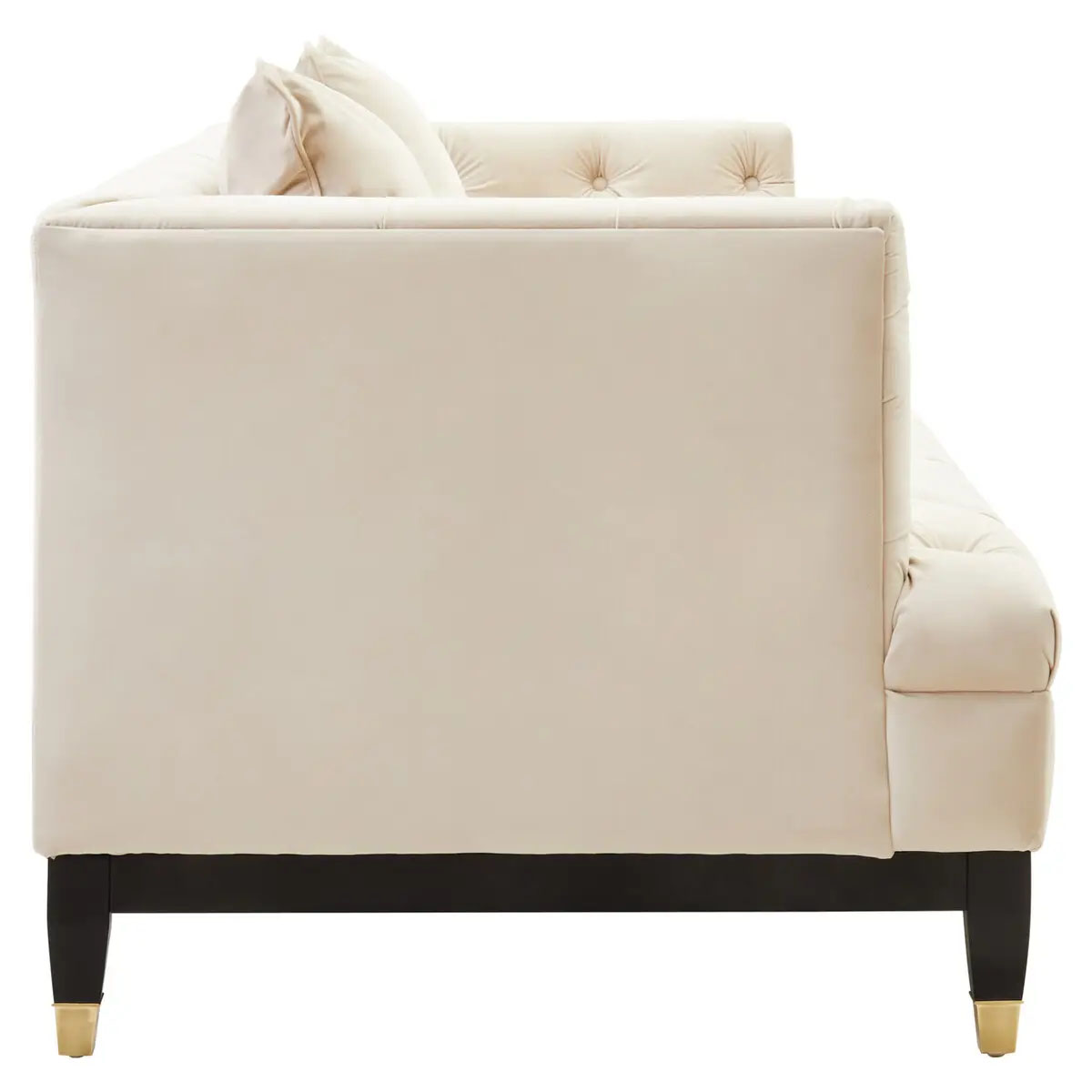 Beaumonde Home Sefira 2 Seat Ivory Fabric Sofa
