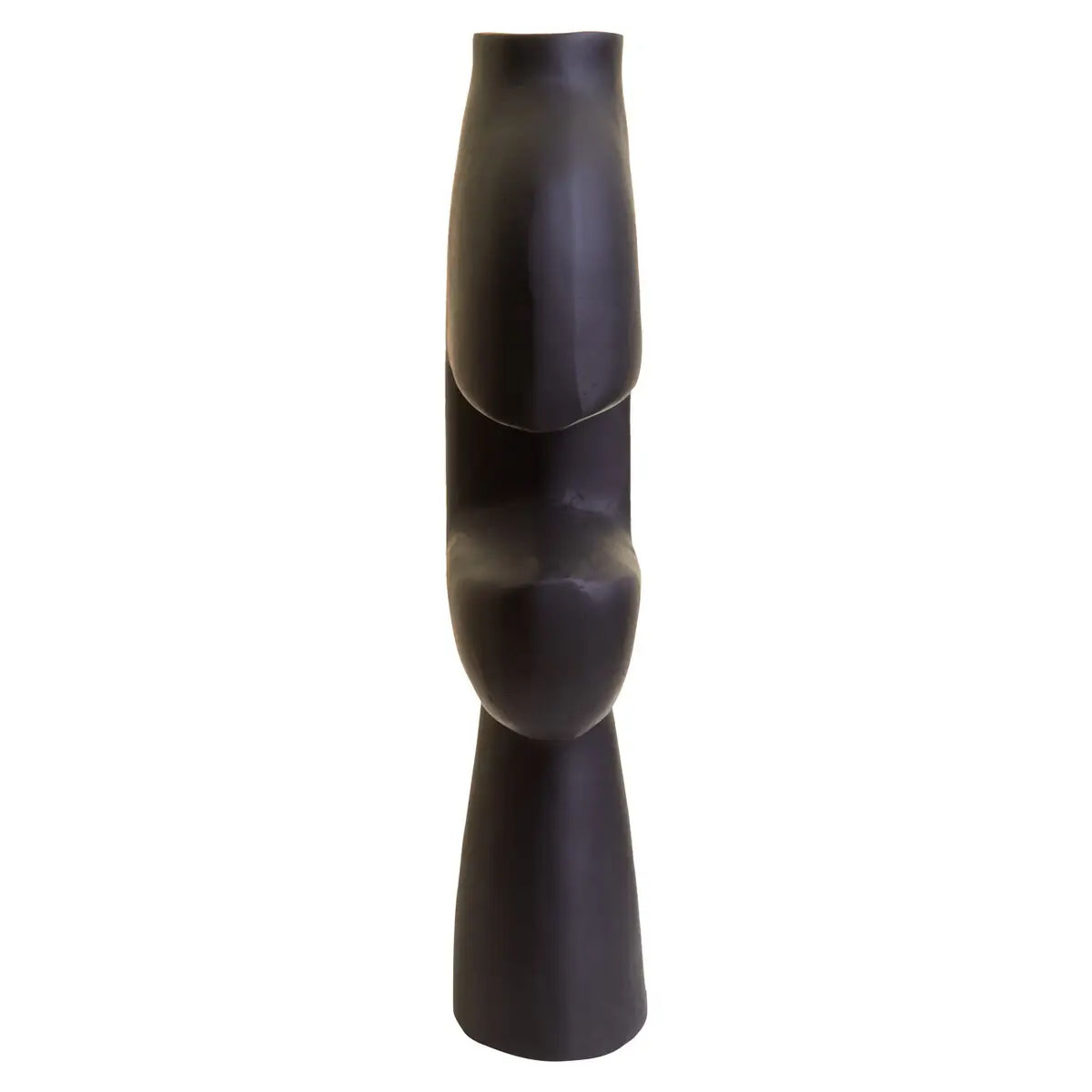 Beaumonde Home Hapax Abstract Large Black Vase