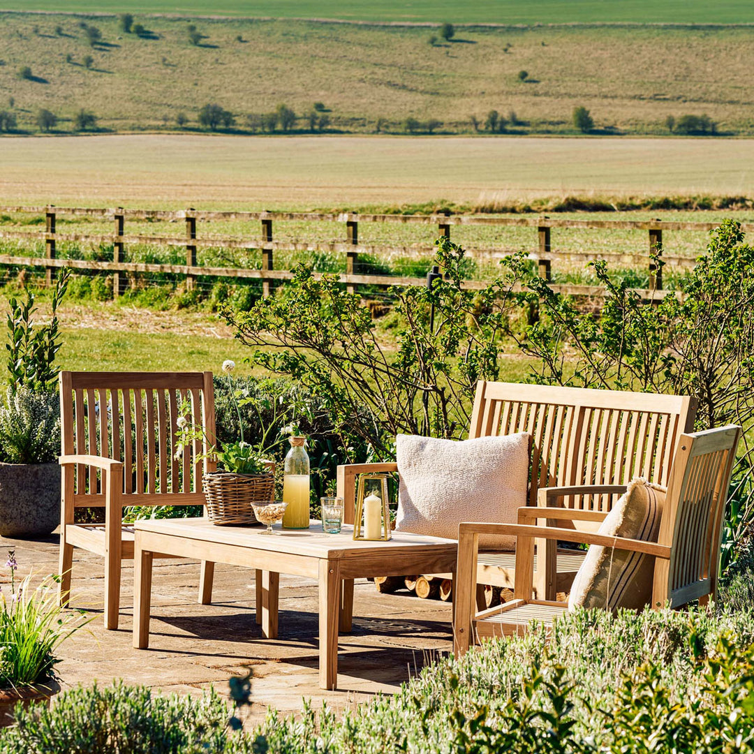 Garden Trading Comfort Teak 4 Seater & Coffee Table Set