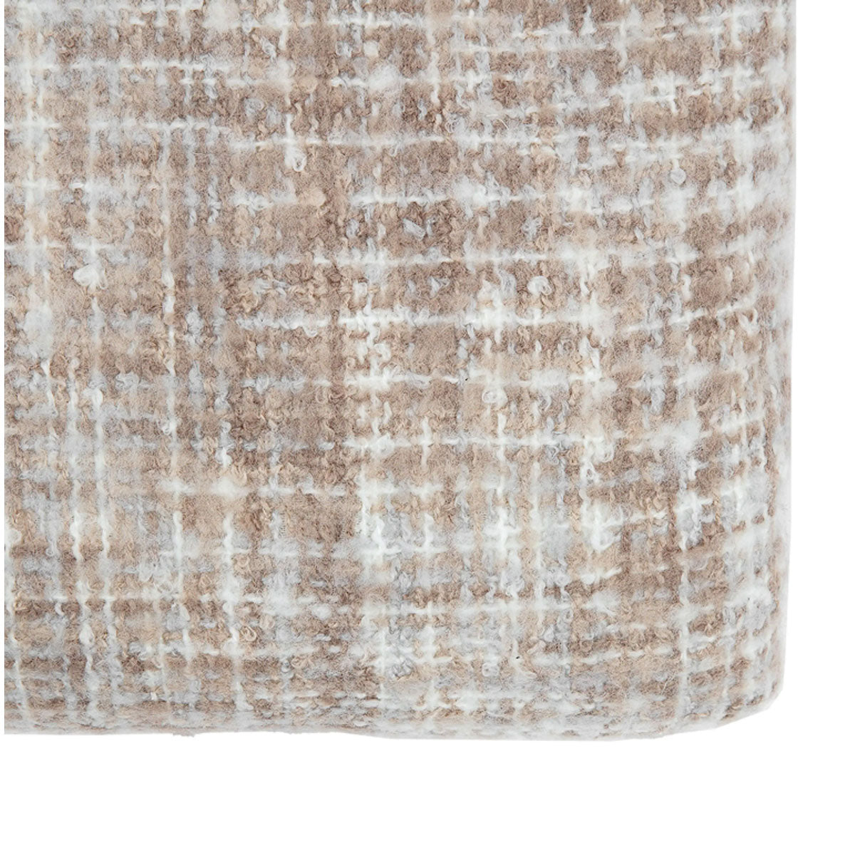 Gallery Direct Woven Natural Faux Mohair Sherpa Throw