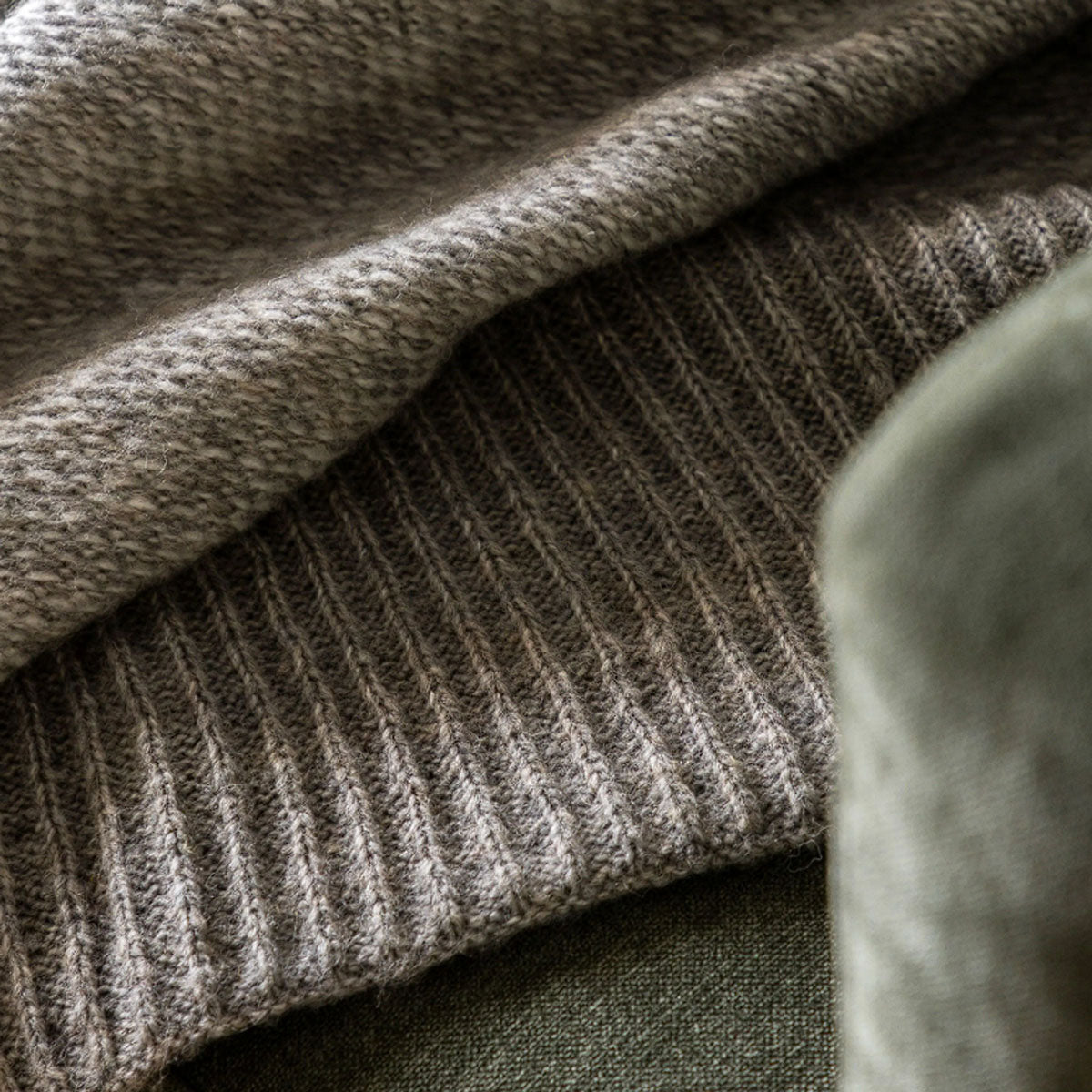 Gallery Direct Knitted Parting Throw Grey