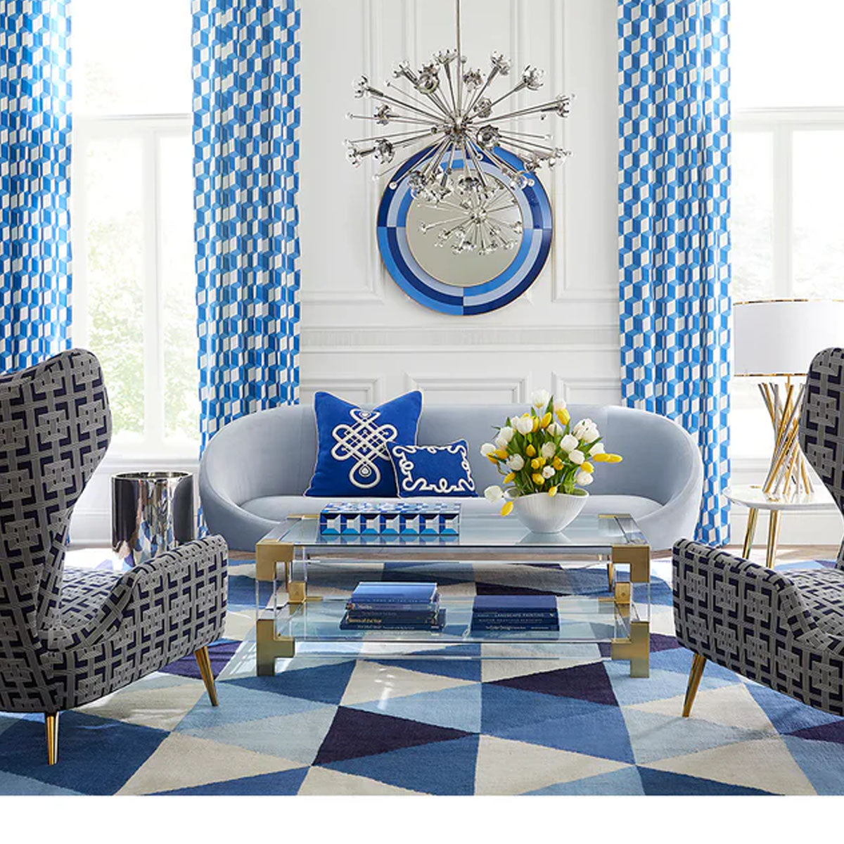 Jonathan Adler Sputnik Chandelier - Antique Brass
