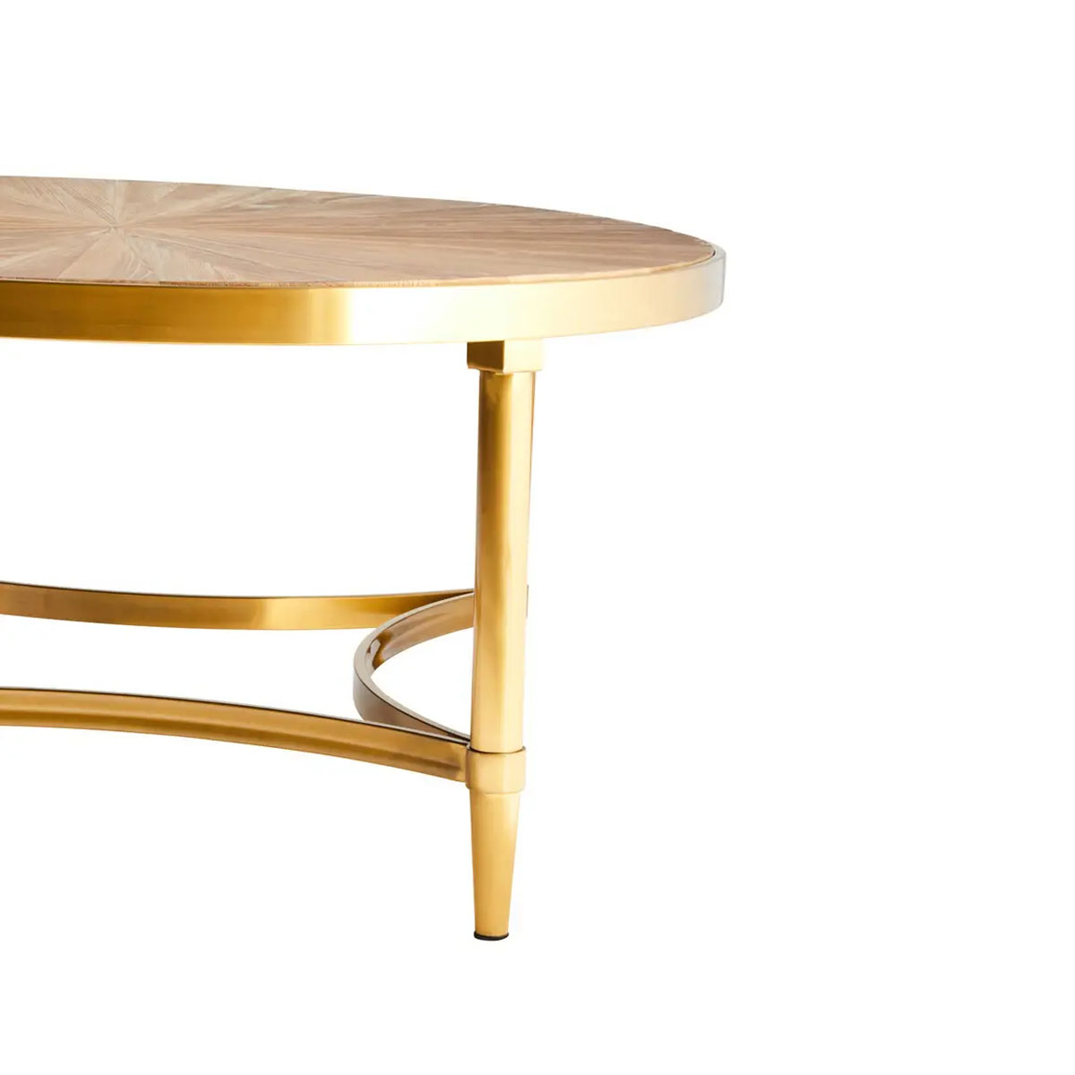 Beaumonde Home Jana Coffee Table With Curved Frame