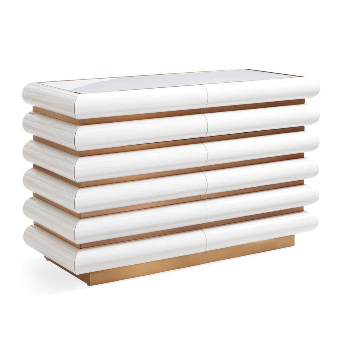 Jonathan Adler Kiki 6 Drawer Console - Ivory