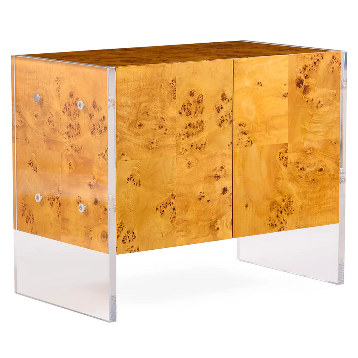 Jonathan Adler Bond Small Cabinet - Burled Mappa