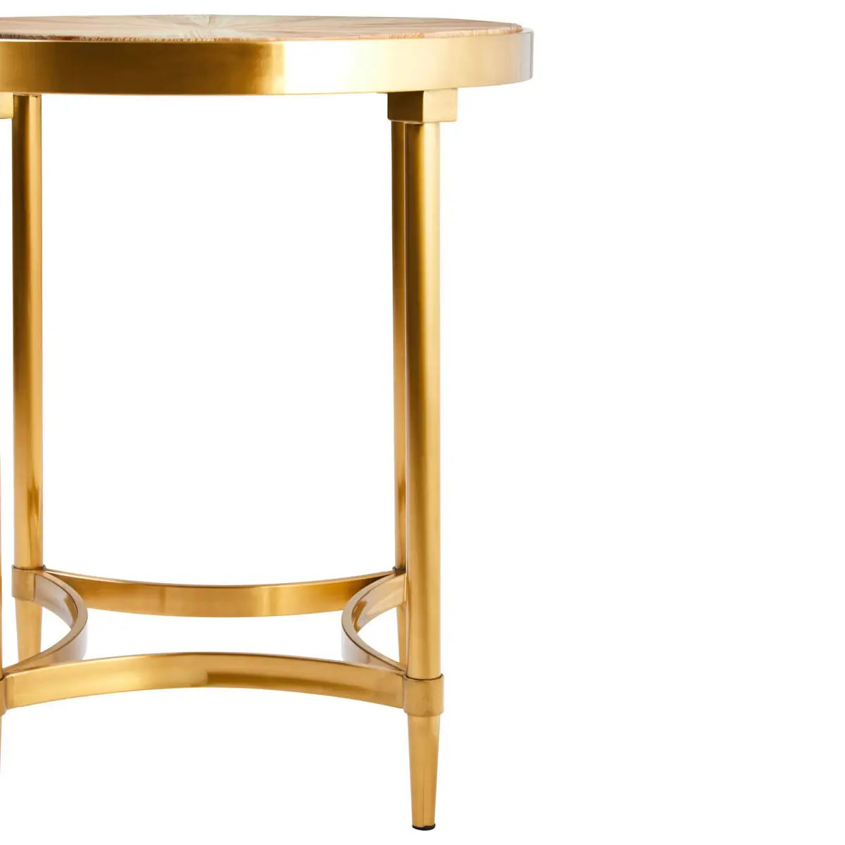 Beaumonde Home Jana Side Table With Curved Frame